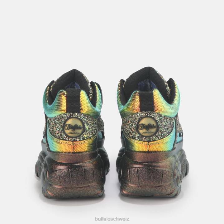 Buffalo klassischer Sneaker Low aus Leder 846Z888 Gold|Turnschuhe