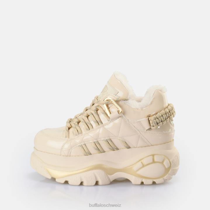 Buffalo klassischer Sneaker Low vegan 846Z701 Creme|Turnschuhe