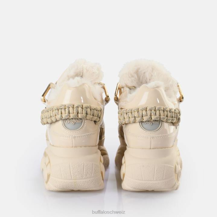 Buffalo klassischer Sneaker Low vegan 846Z701 Creme|Turnschuhe