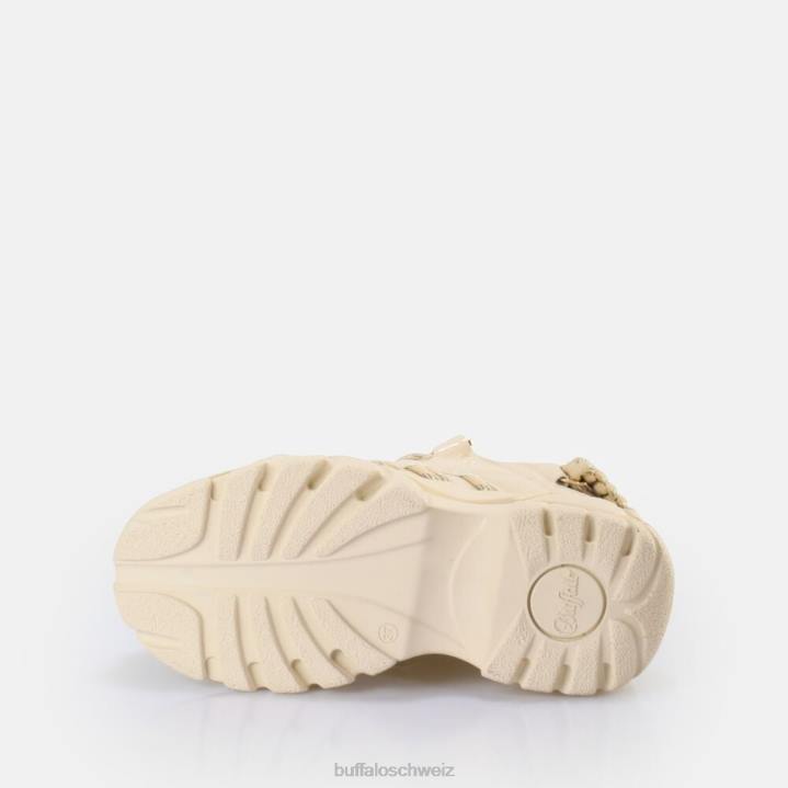 Buffalo klassischer Sneaker Low vegan 846Z701 Creme|Turnschuhe