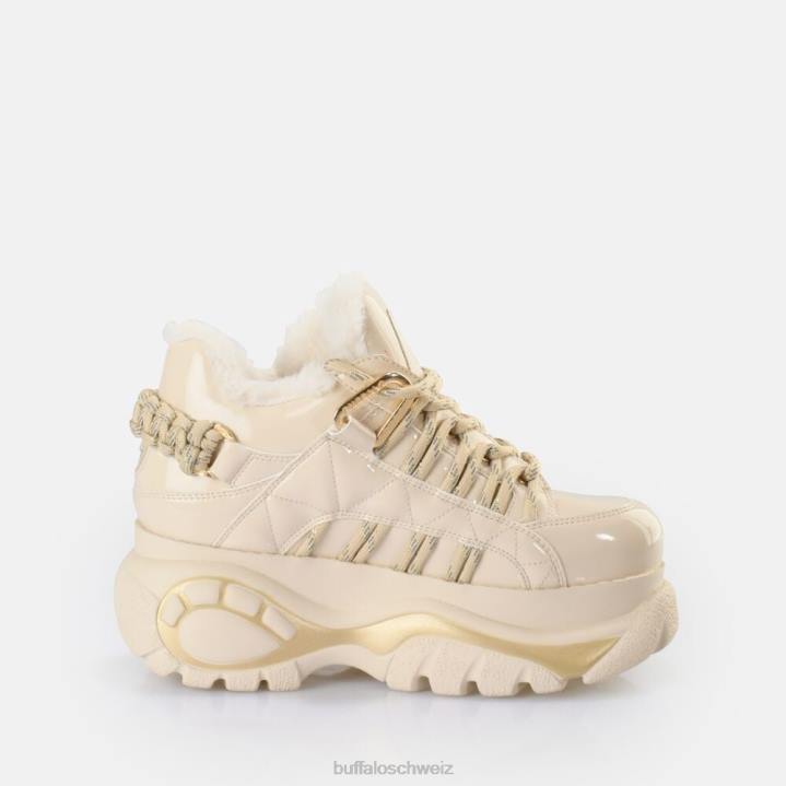 Buffalo klassischer Sneaker Low vegan 846Z701 Creme|Turnschuhe