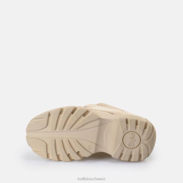 Buffalo klassischer Sneaker Low vegan 846Z816 Beige|Turnschuhe