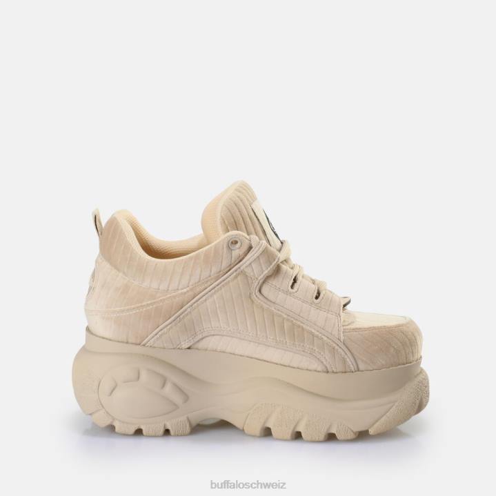 Buffalo klassischer Sneaker Low vegan 846Z816 Beige|Turnschuhe