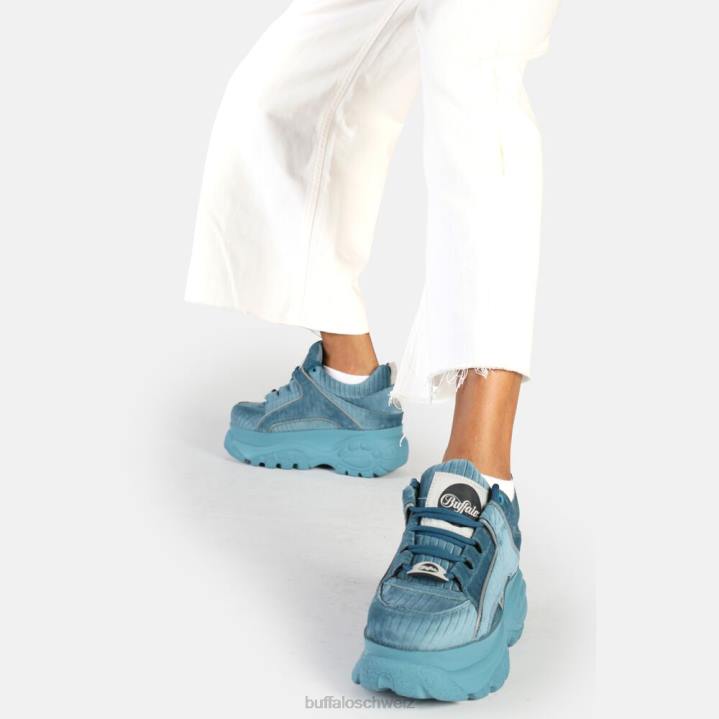 Buffalo klassischer Sneaker Low vegan 846Z882 Benzin|Turnschuhe