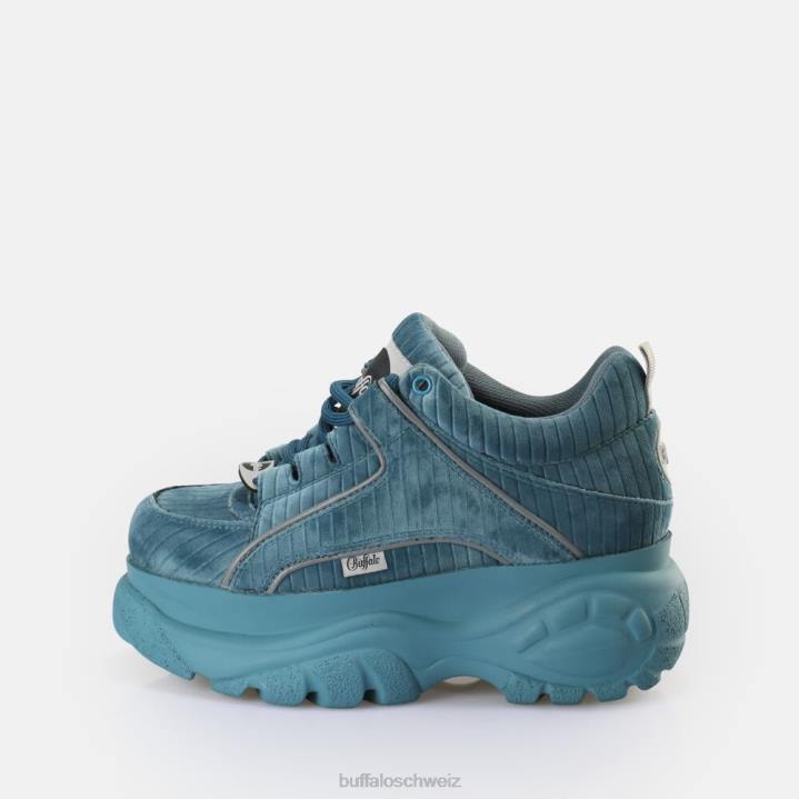 Buffalo klassischer Sneaker Low vegan 846Z882 Benzin|Turnschuhe