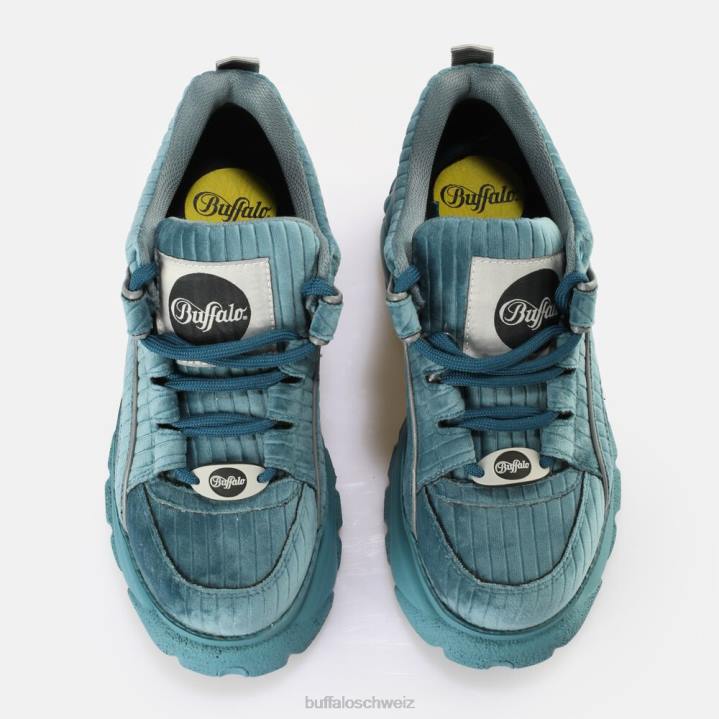 Buffalo klassischer Sneaker Low vegan 846Z882 Benzin|Turnschuhe