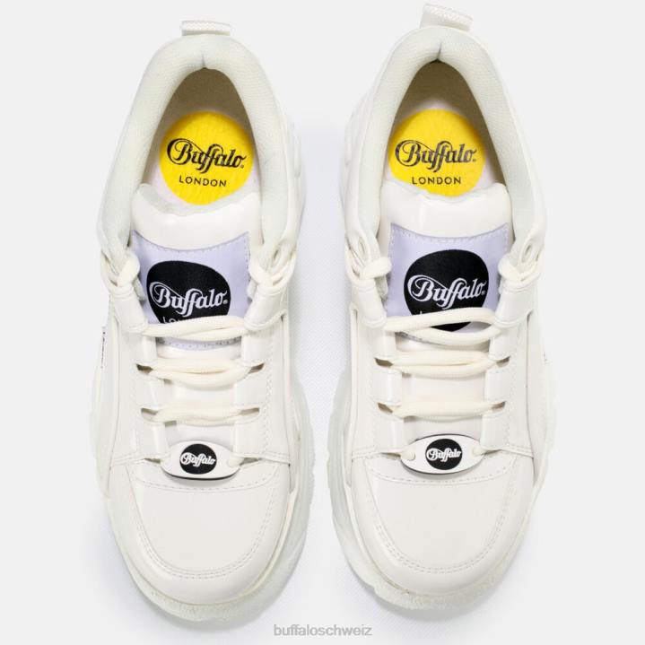 Buffalo klassischer Sneaker Low vegan 846Z883 nicht-gerade weiss|Turnschuhe