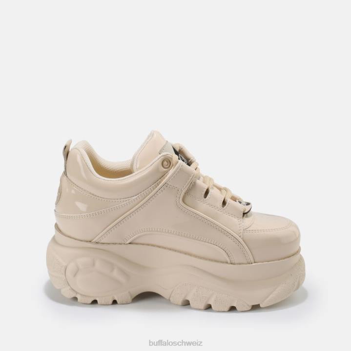 Buffalo klassischer Sneaker Low vegan 846Z884 Creme|Turnschuhe