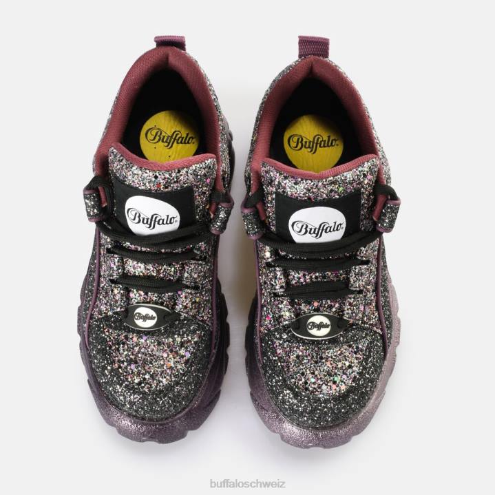 Buffalo klassischer Sneaker Low vegan 846Z887 Schwarz|Turnschuhe