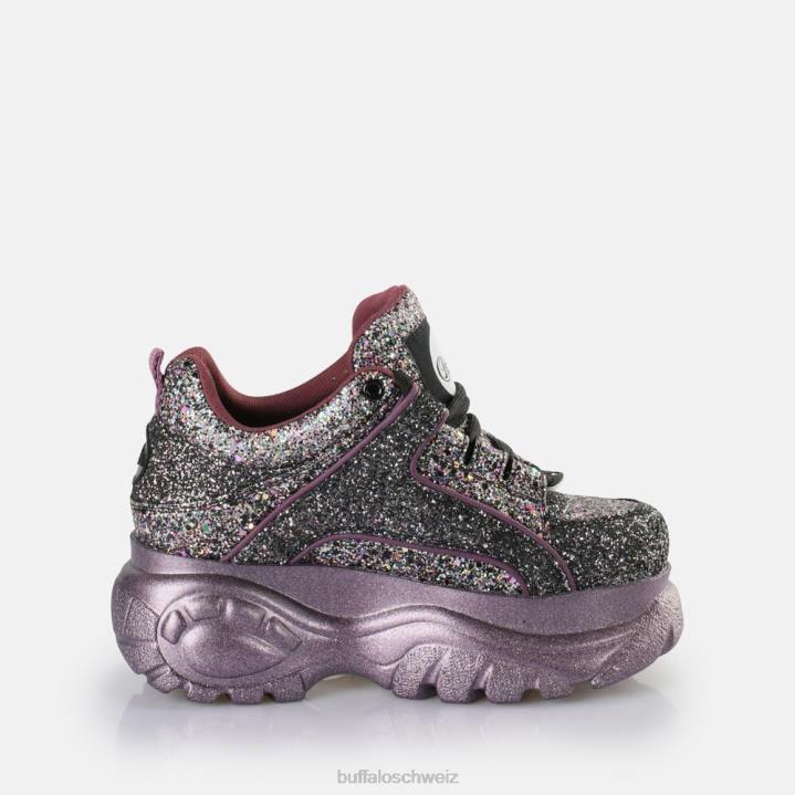 Buffalo klassischer Sneaker Low vegan 846Z887 Schwarz|Turnschuhe