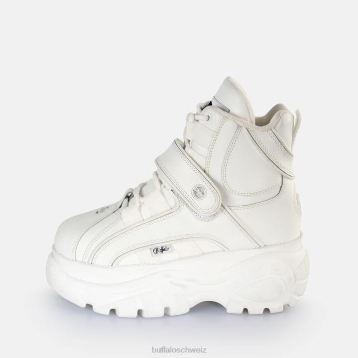 Buffalo klassischer Sneaker aus Lackleder 846Z787 Weiss|Turnschuhe