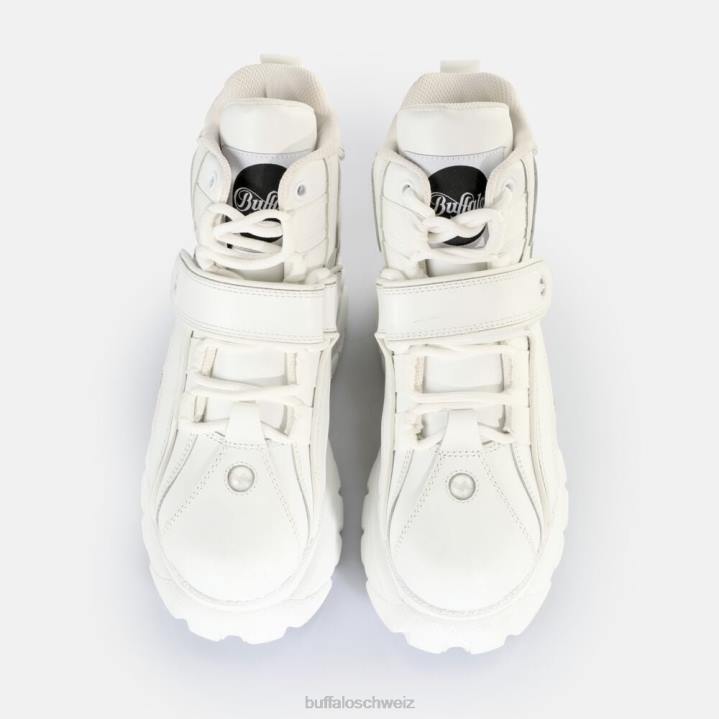 Buffalo klassischer Sneaker aus Lackleder 846Z787 Weiss|Turnschuhe