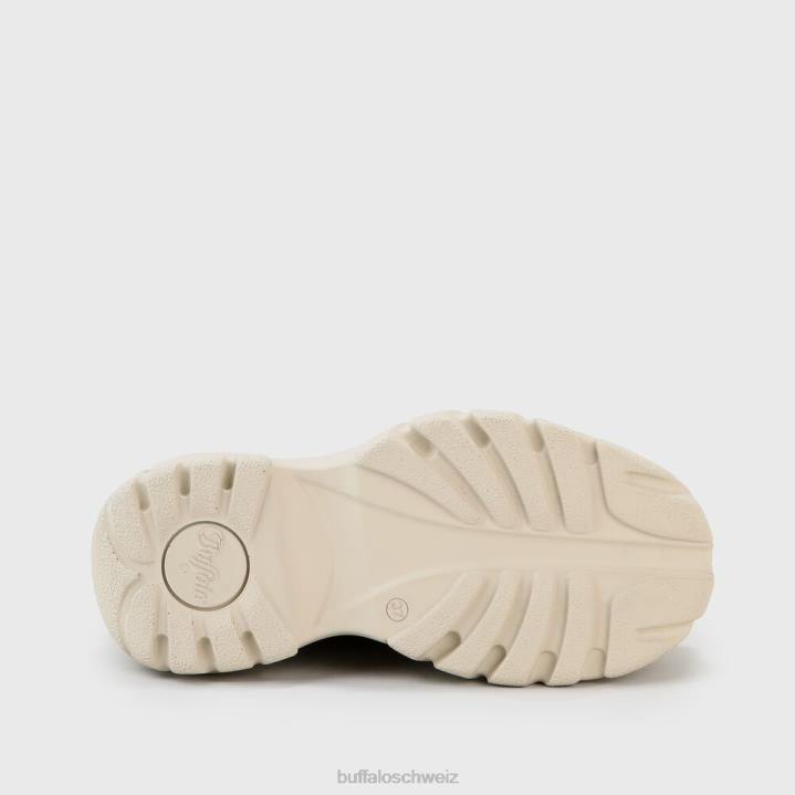 Buffalo klassischer Sneaker aus Leder 846Z316 Creme|Turnschuhe