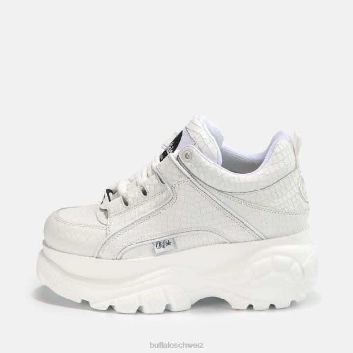 Buffalo klassischer Sneaker aus Leder 846Z743 Weiss|Turnschuhe