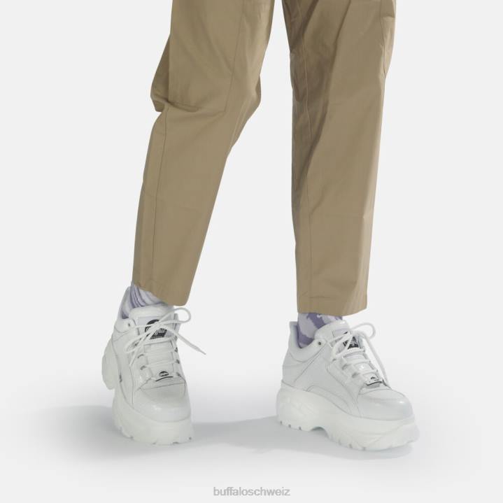 Buffalo klassischer Sneaker aus Leder 846Z743 Weiss|Turnschuhe