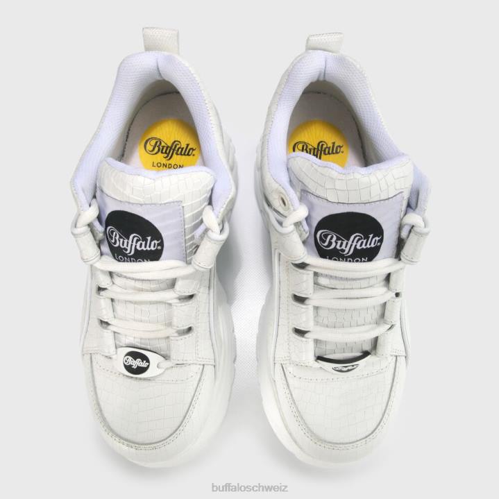 Buffalo klassischer Sneaker aus Leder 846Z743 Weiss|Turnschuhe