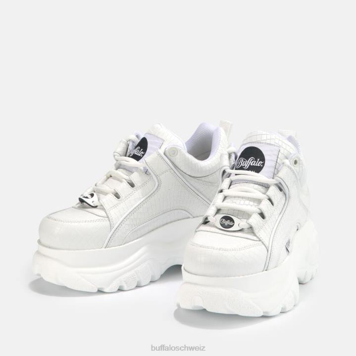 Buffalo klassischer Sneaker aus Leder 846Z743 Weiss|Turnschuhe