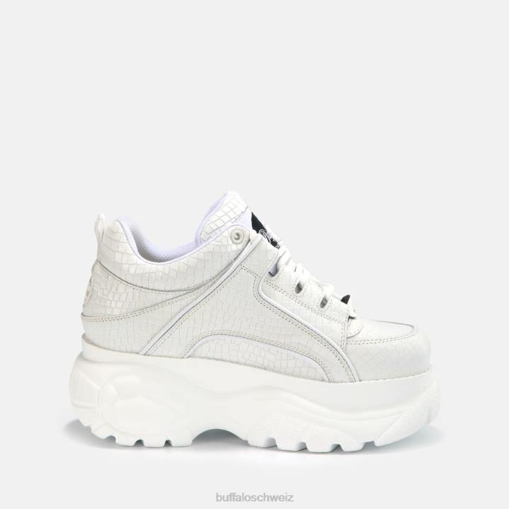 Buffalo klassischer Sneaker aus Leder 846Z743 Weiss|Turnschuhe