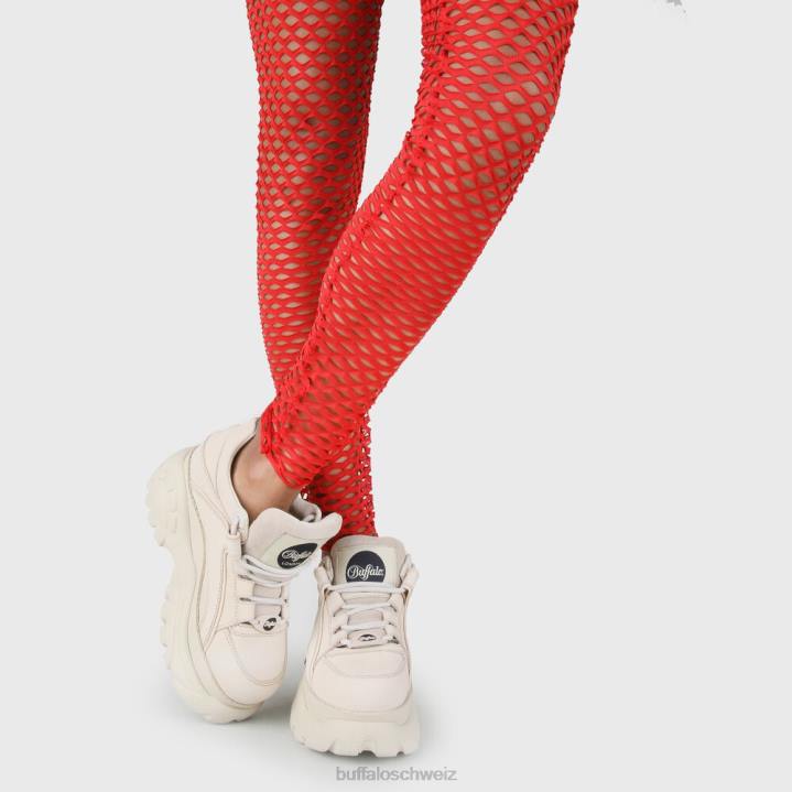 Buffalo klassischer Sneaker aus Nubukleder mit niedrigem Schaft 846Z677 Creme|Turnschuhe