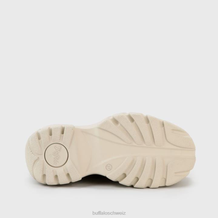 Buffalo klassischer Sneaker aus Nubukleder mit niedrigem Schaft 846Z677 Creme|Turnschuhe