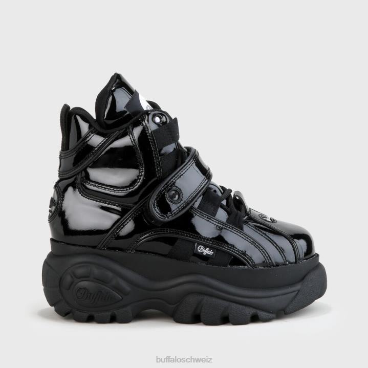 Buffalo klassisches High Cuir 846Z120 noir|Turnschuhe