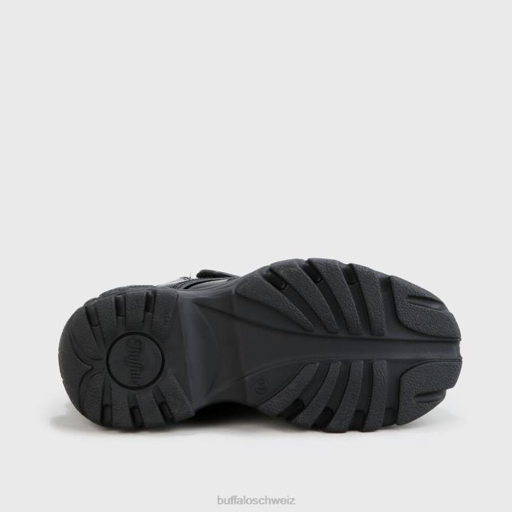 Buffalo klassisches High Cuir 846Z120 noir|Turnschuhe
