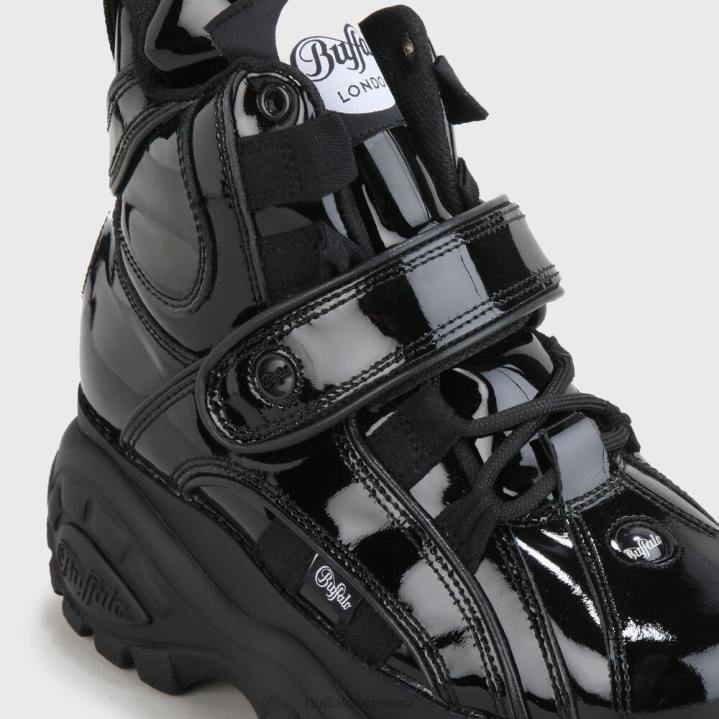Buffalo klassisches High Cuir 846Z120 noir|Turnschuhe