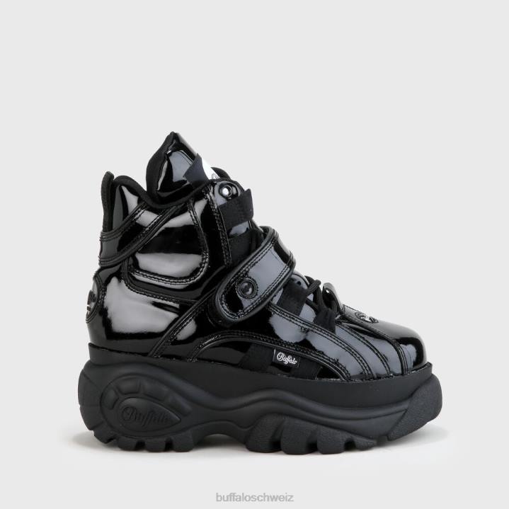 Buffalo klassisches High Cuir 846Z911 noir|Turnschuhe
