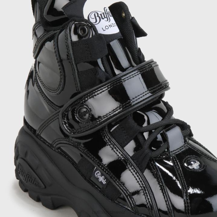 Buffalo klassisches High Cuir 846Z911 noir|Turnschuhe