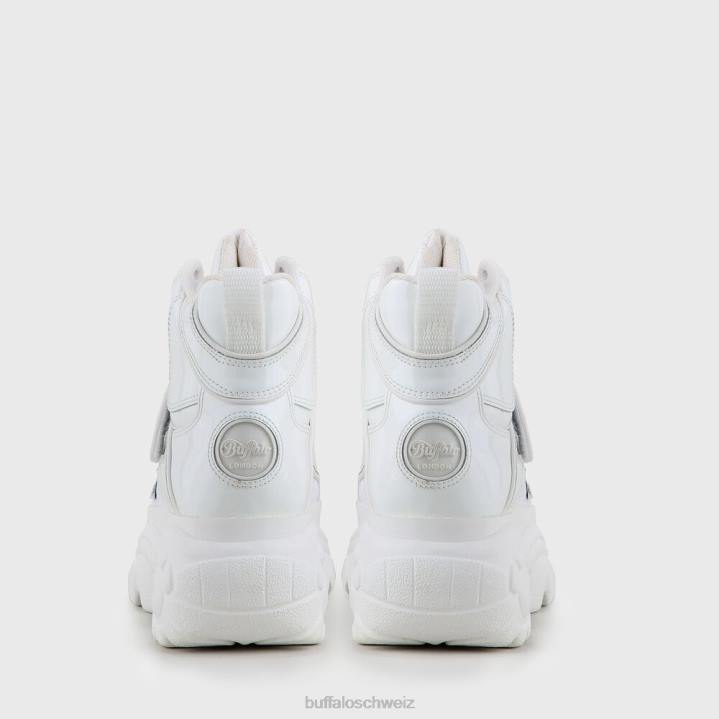 Buffalo klassisches Hochpatent 846Z679 weiß|Turnschuhe