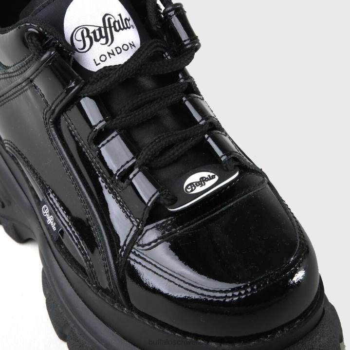 Buffalo klassisches Kick-Lackleder 846Z848 Schwarz|Turnschuhe