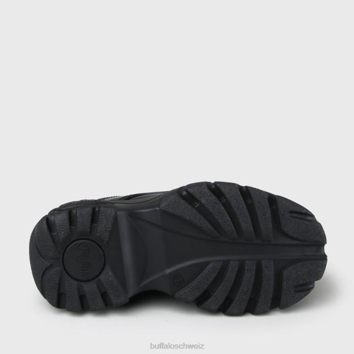 Buffalo klassisches Kick-Lackleder 846Z848 Schwarz|Turnschuhe