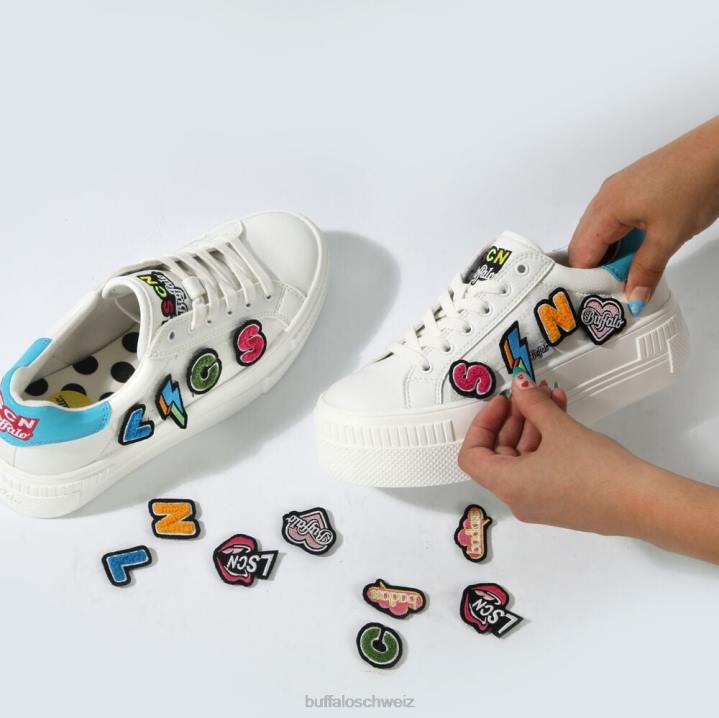 Buffalo x lscn gepaart 846Z376 Weiss|Turnschuhe