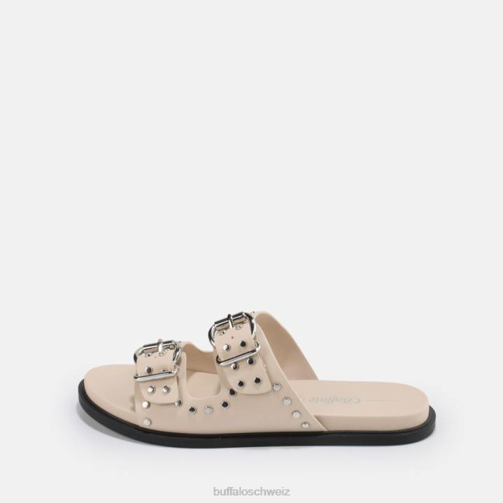 Buffalo Blake Belle vegane Sandale 846Z659 Creme|Sandalen