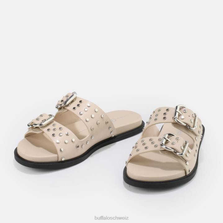 Buffalo Blake Belle vegane Sandale 846Z659 Creme|Sandalen