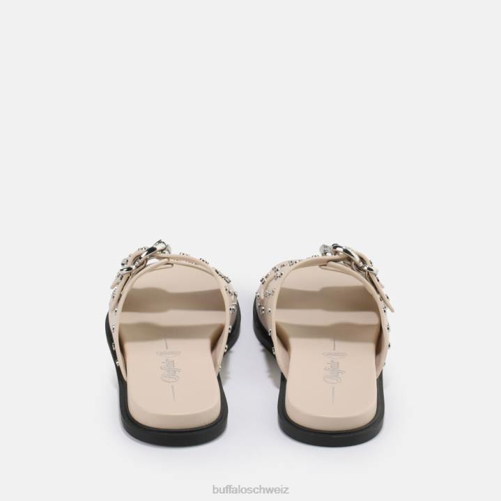 Buffalo Blake Belle vegane Sandale 846Z659 Creme|Sandalen