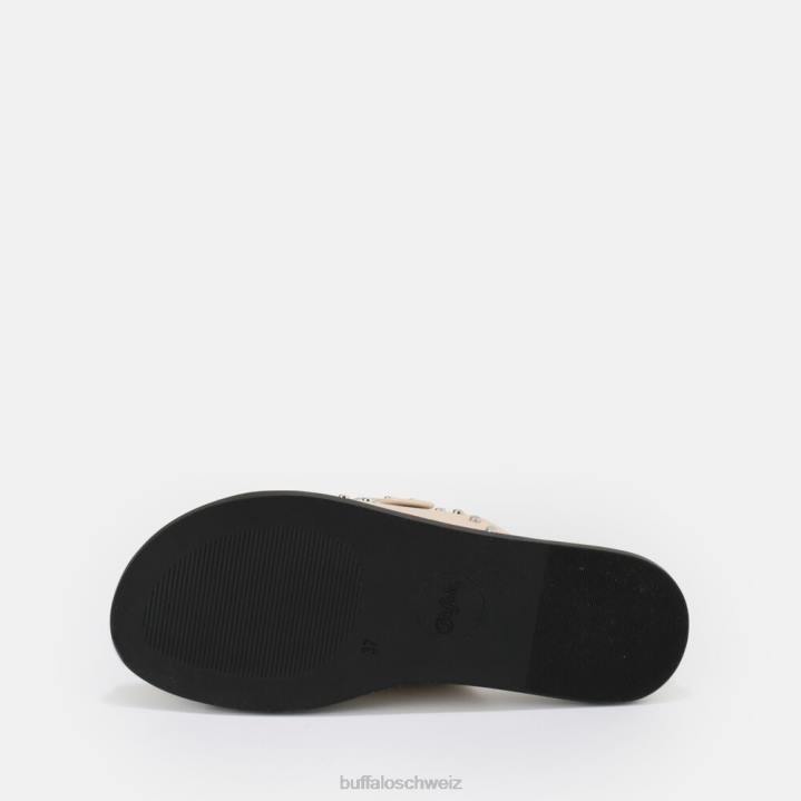 Buffalo Blake Belle vegane Sandale 846Z659 Creme|Sandalen