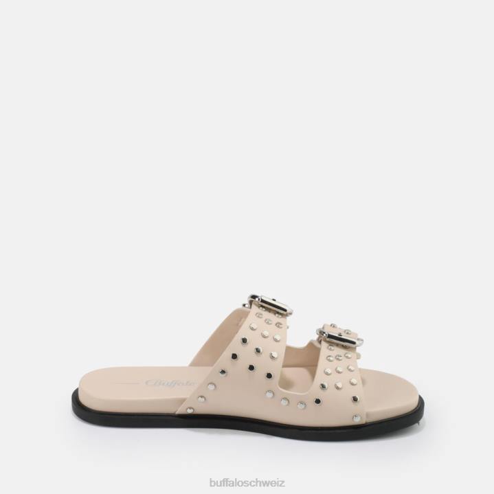 Buffalo Blake Belle vegane Sandale 846Z659 Creme|Sandalen