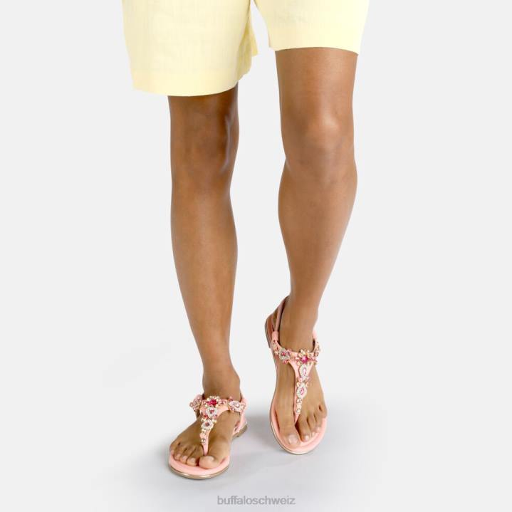 Buffalo Capri-Eissandale vegan 846Z907 Sonnenaufgang|Sandalen