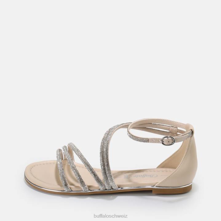 Buffalo Capri Glam Sandale vegan 846Z89 Creme|Sandalen