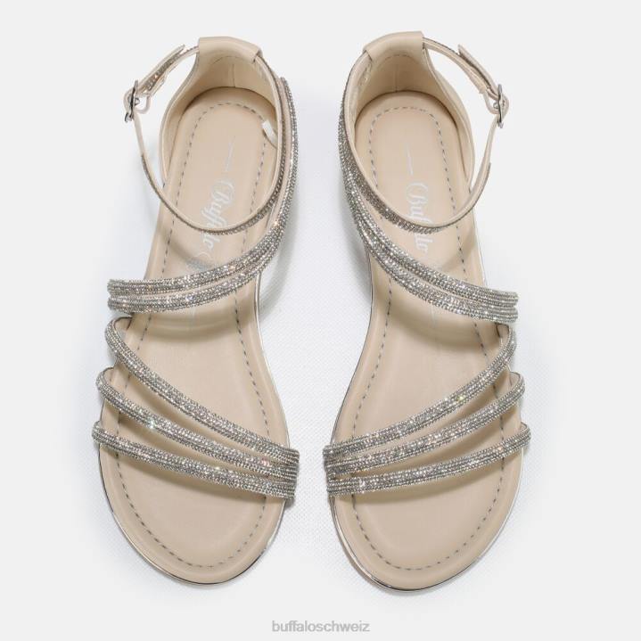Buffalo Capri Glam Sandale vegan 846Z89 Creme|Sandalen