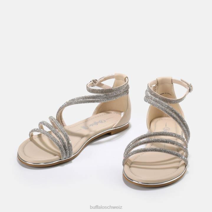 Buffalo Capri Glam Sandale vegan 846Z89 Creme|Sandalen
