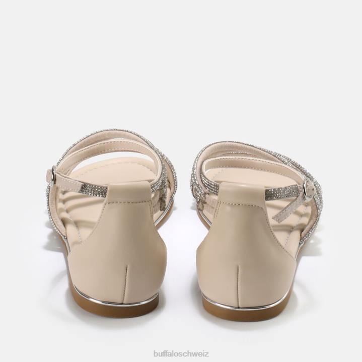 Buffalo Capri Glam Sandale vegan 846Z89 Creme|Sandalen