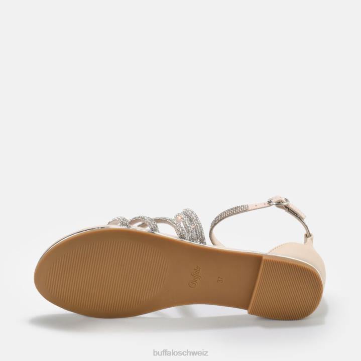 Buffalo Capri Glam Sandale vegan 846Z89 Creme|Sandalen