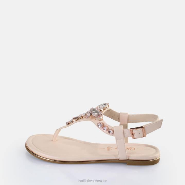 Buffalo Capri-Libellensandalen vegan 846Z194 Creme|Sandalen