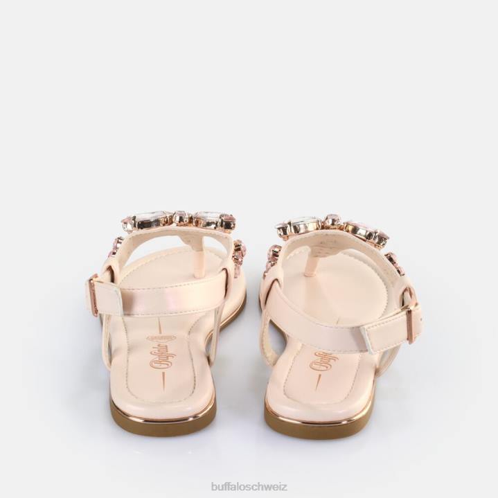 Buffalo Capri-Libellensandalen vegan 846Z194 Creme|Sandalen