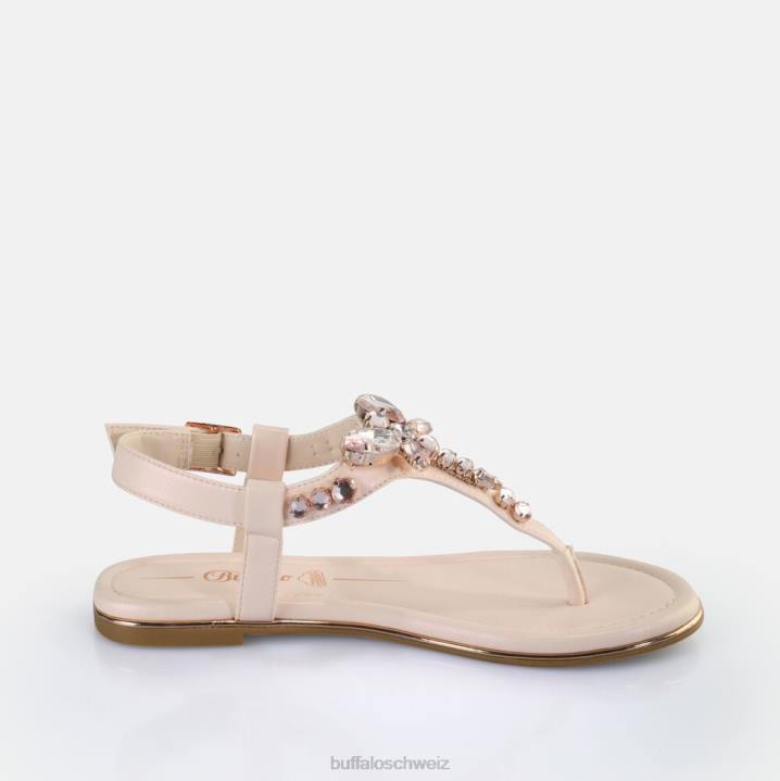 Buffalo Capri-Libellensandalen vegan 846Z194 Creme|Sandalen