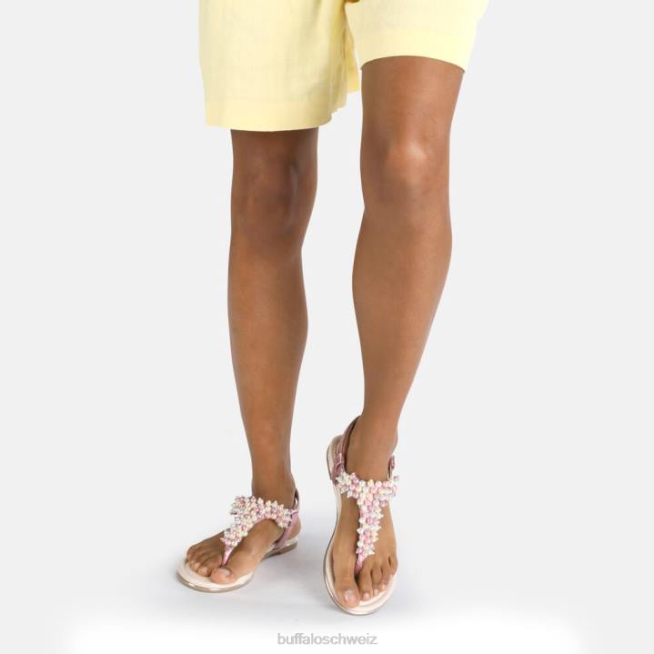 Buffalo Capri-Perlensandale vegan 846Z873 mehrfarbig|Sandalen