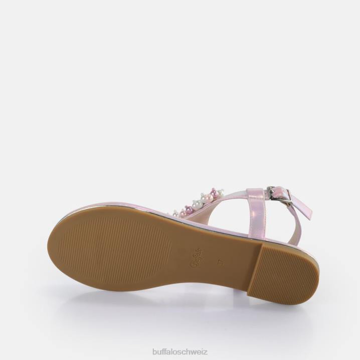 Buffalo Capri-Perlensandalen vegan 846Z408 metallischer Lavendel|Sandalen