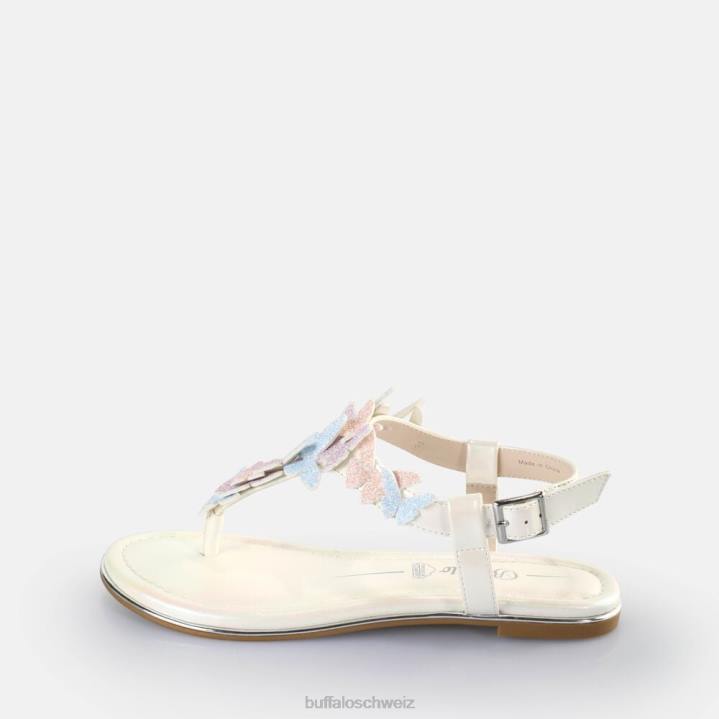 Buffalo Capri-Schmetterlingssandalen vegan 846Z180 Pastell-Multi|Sandalen